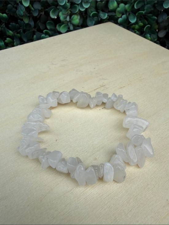 Jewelry - White Crystal Chip Stretch Bracelet - Women Jewelry
